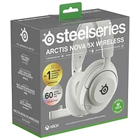 SteelSeries Arctis Nova 5X Wireless Gaming Headset for XBOX/PC/PlayStation/Switch - White