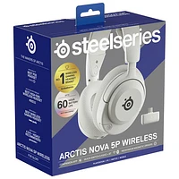 Casque de jeu sans fil Arctis Nova 5P de SteelSeries - Blanc