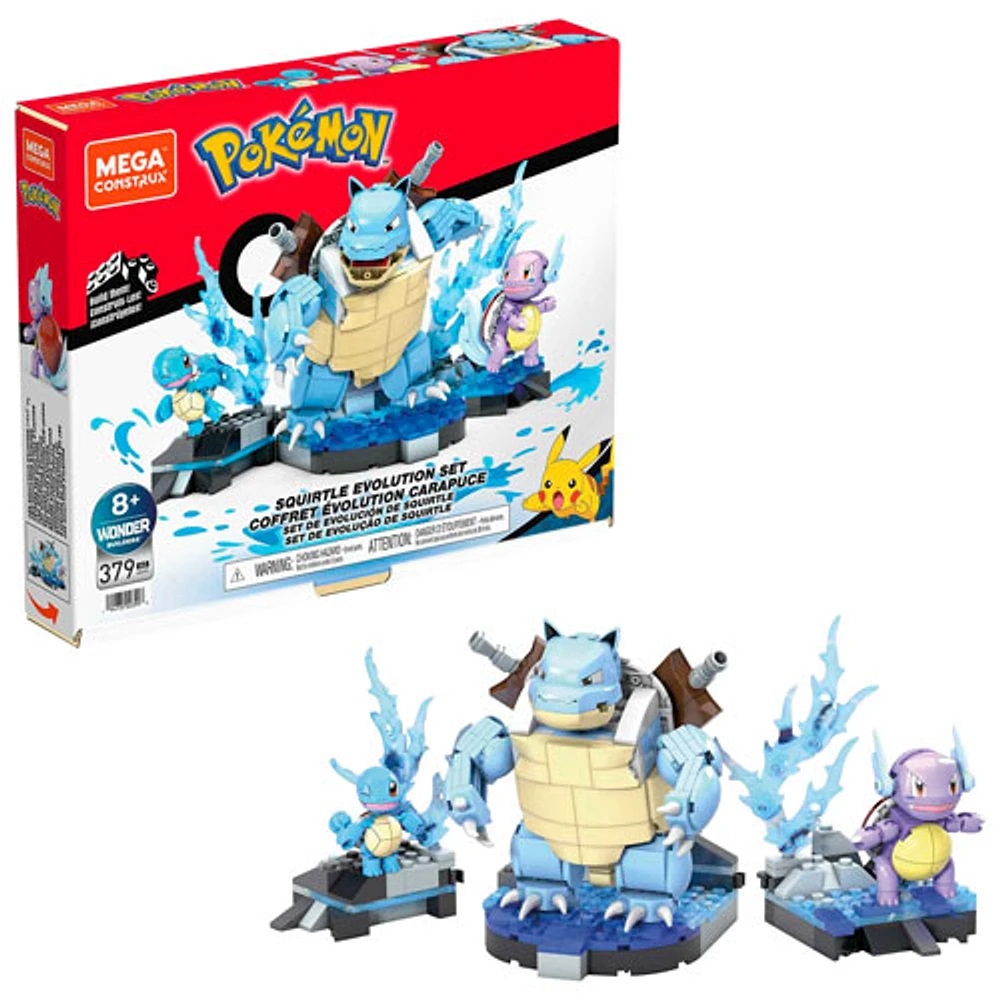 Mattel MEGA Pokémon: Squirtle Evolution Set - 379 Pieces