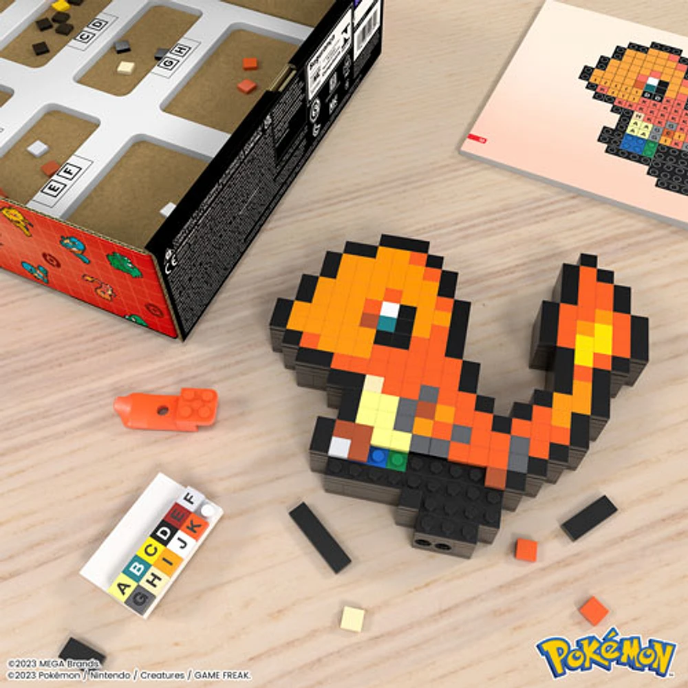 Mattel MEGA Pokémon: Pixel Art Charmander - 349 Pieces