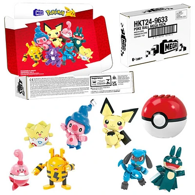 Mattel MEGA Pokémon: Trainer 8 Pack & Pokeball