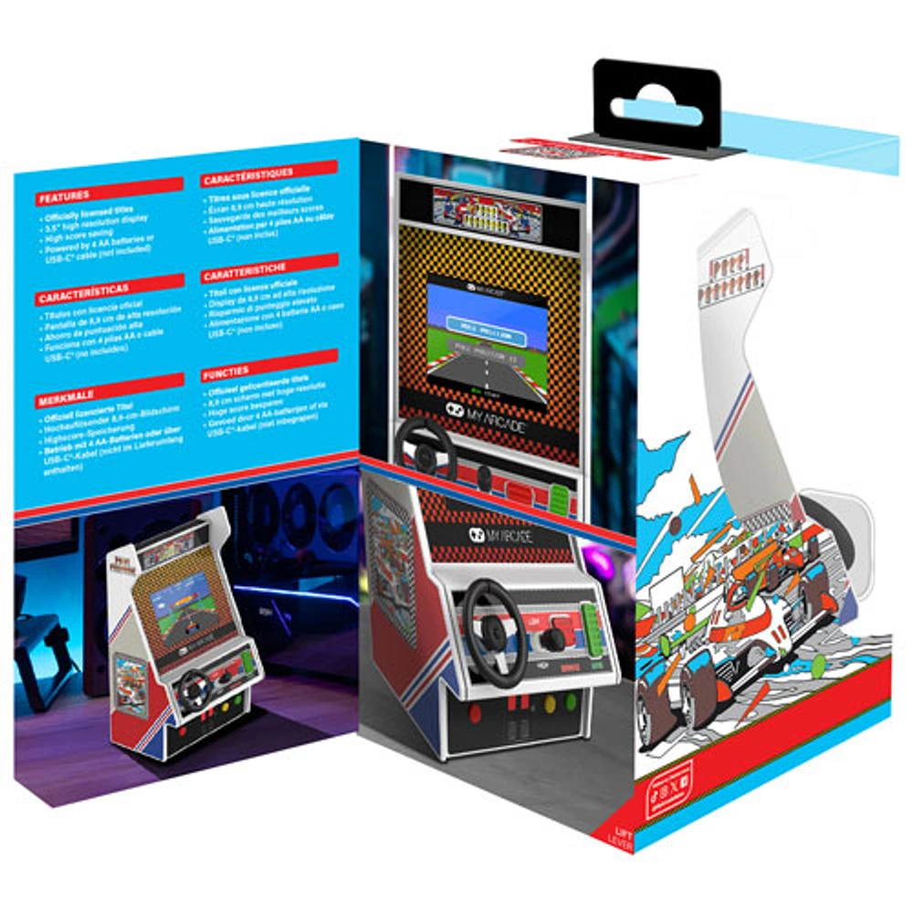 Borne d'arcade de course miniature Pole Position de dreamGEAR