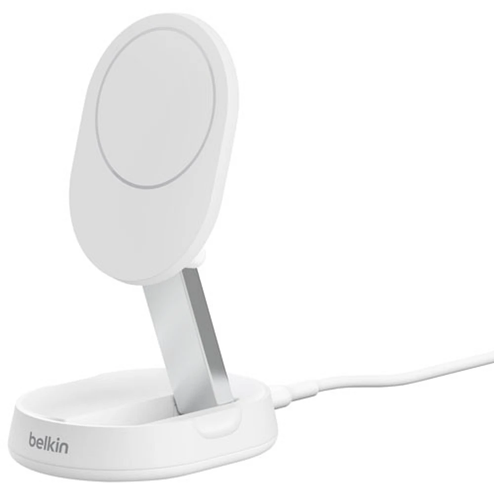 Belkin BoostCharge Pro 15W Qi2 Wireless Charging Stand - White