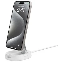 Belkin BoostCharge Pro 15W Qi2 Wireless Charging Stand - White