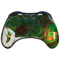 Manette sans fil REALMz de PDP pour Switch - Biome de la forêt Minecraft