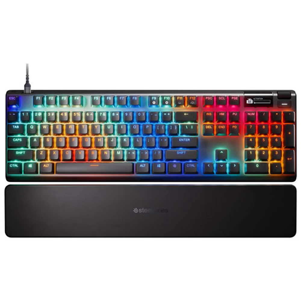 Clavier de jeu ergonomique mécanique rétroéclairé Apex Pro Gen 3 avec commutateurs Ominpoint 3.0 de SteelSeries