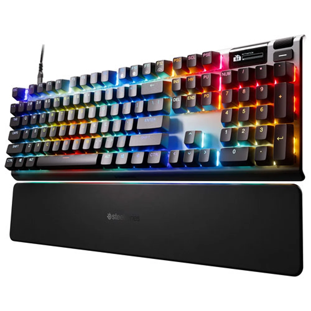 Clavier de jeu ergonomique mécanique rétroéclairé Apex Pro Gen 3 avec commutateurs Ominpoint 3.0 de SteelSeries