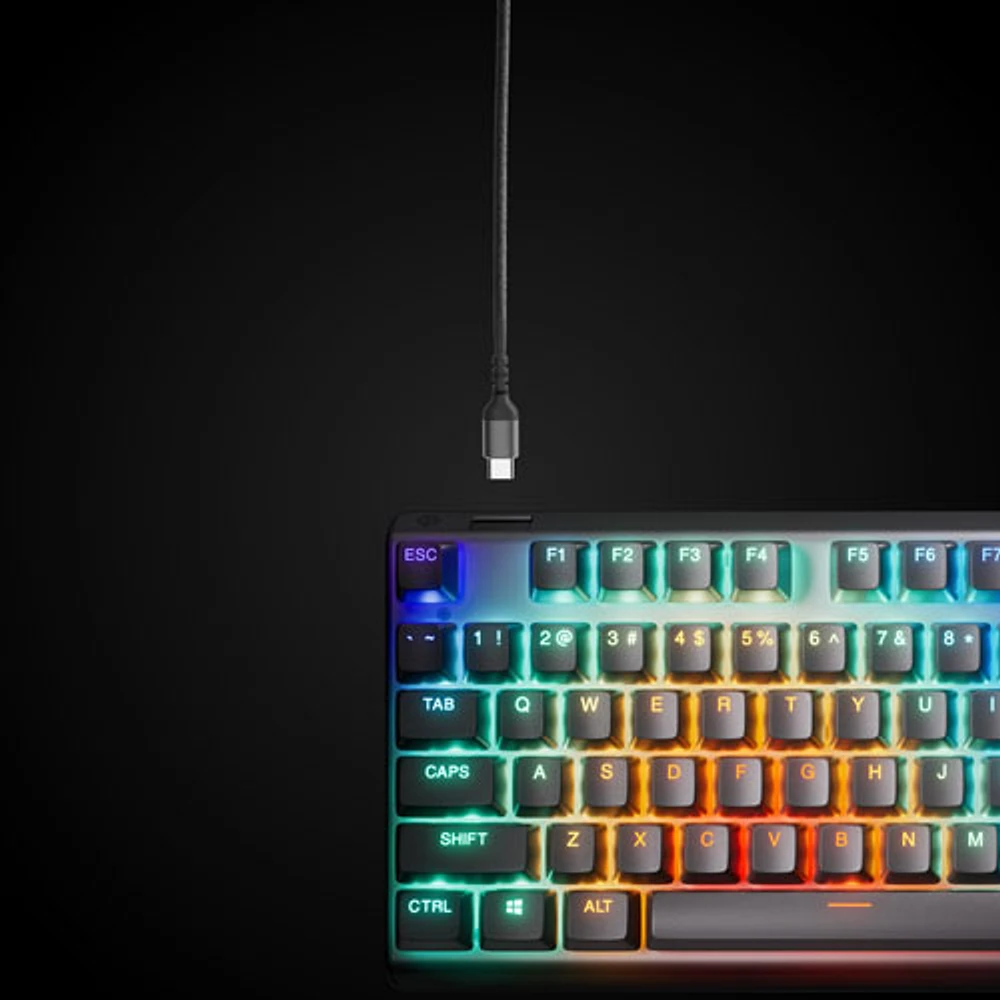 Clavier de jeu ergonomique mécanique rétroéclairé Apex Pro Gen 3 avec commutateurs Ominpoint 3.0 de SteelSeries