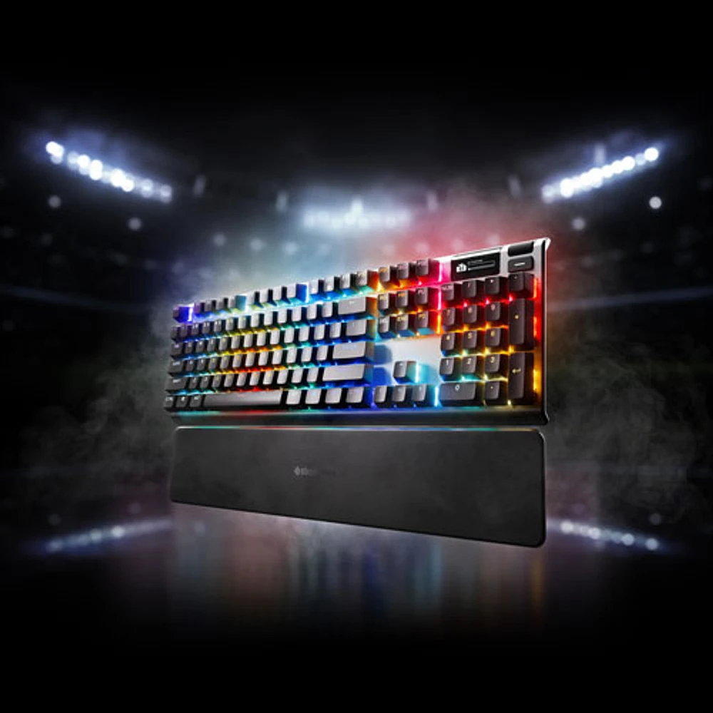 Clavier de jeu ergonomique mécanique rétroéclairé Apex Pro Gen 3 avec commutateurs Ominpoint 3.0 de SteelSeries