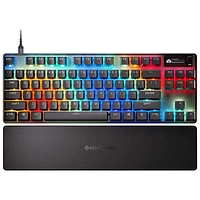 Clavier de jeu ergonomique mécanique rétroéclairé Apex Pro Gen 3 sans pavé numérique avec commutateurs Ominpoint 3.0 de SteelSeries