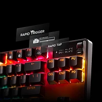 Clavier de jeu ergonomique mécanique rétroéclairé Apex Pro Gen 3 sans pavé numérique avec commutateurs Ominpoint 3.0 de SteelSeries