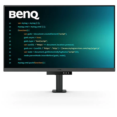 Moniteur ACL IPS Ultra HD 4K 60 Hz de 31,5 po de BenQ avec temps de réponse de 5 ms gris à gris (RD320UA) - Gris métallique