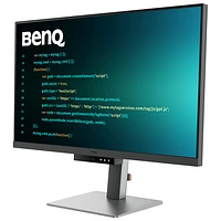 Moniteur ACL IPS Ultra HD 4K 60 Hz de 31,5 po de BenQ avec temps de réponse de 5 ms gris à gris (RD320U) - Gris métallique