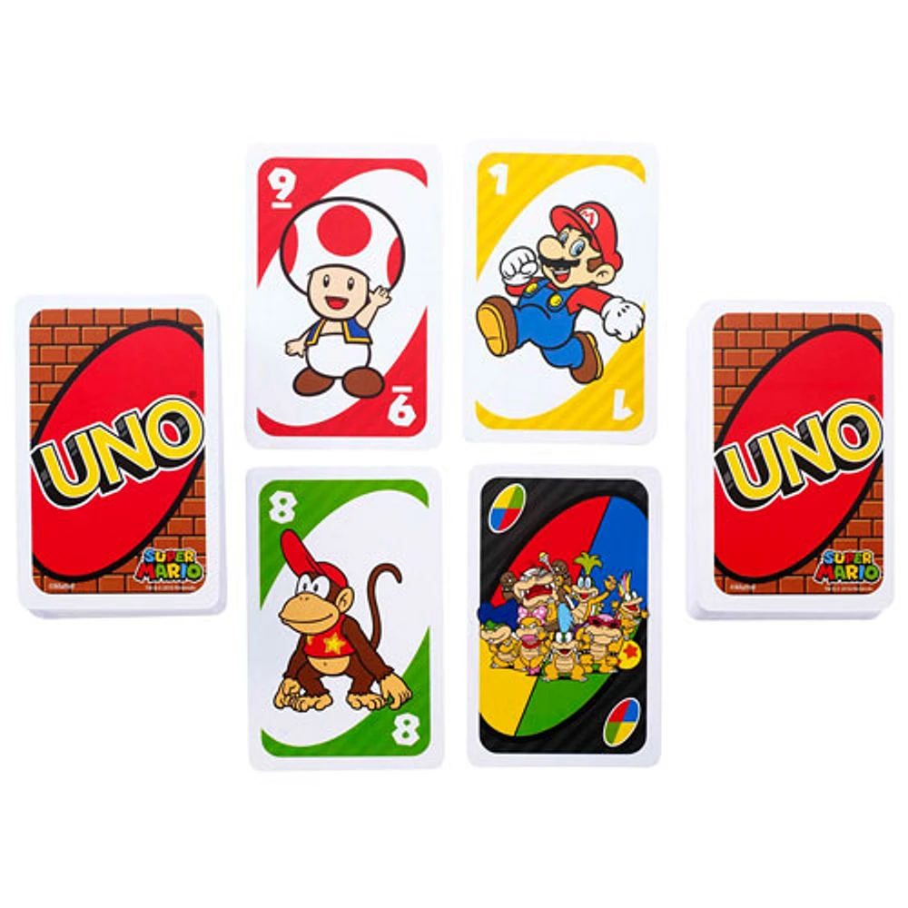 Jeu de cartes UNO Super Mario de Mattel