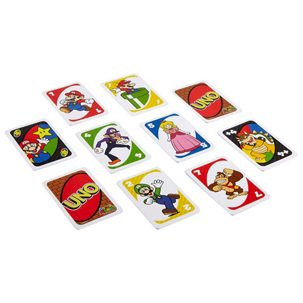 Jeu de cartes UNO Super Mario de Mattel