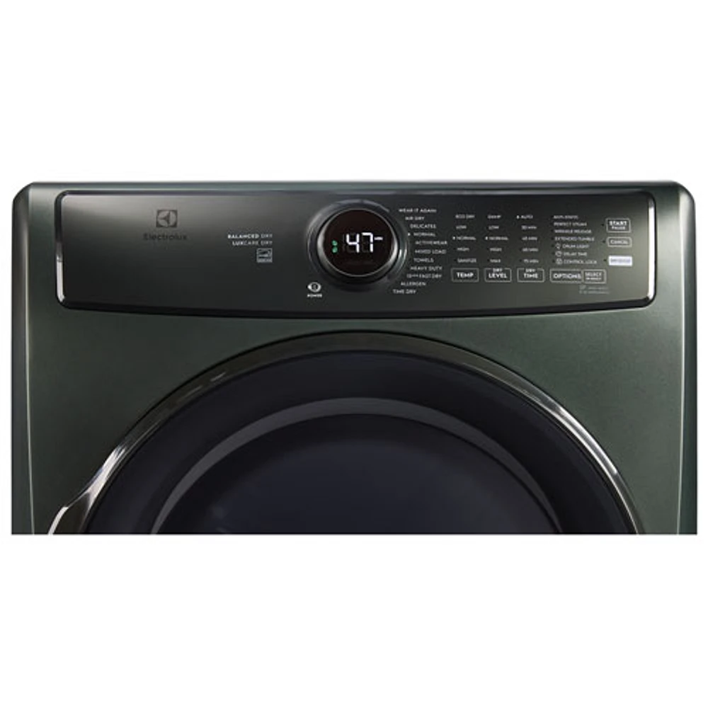 Sécheuse électrique à vapeur de 8,0 pi³ d'Electrolux (ELFE773CAA) - Vert alpin