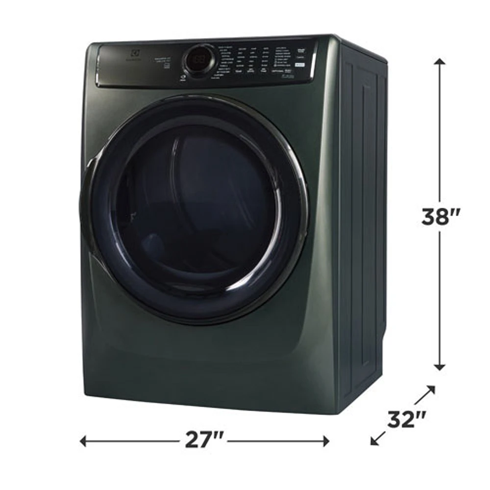 Electrolux 8.0 Cu. Ft. Electric Steam Dryer (ELFE773CAA) - Alpine Green