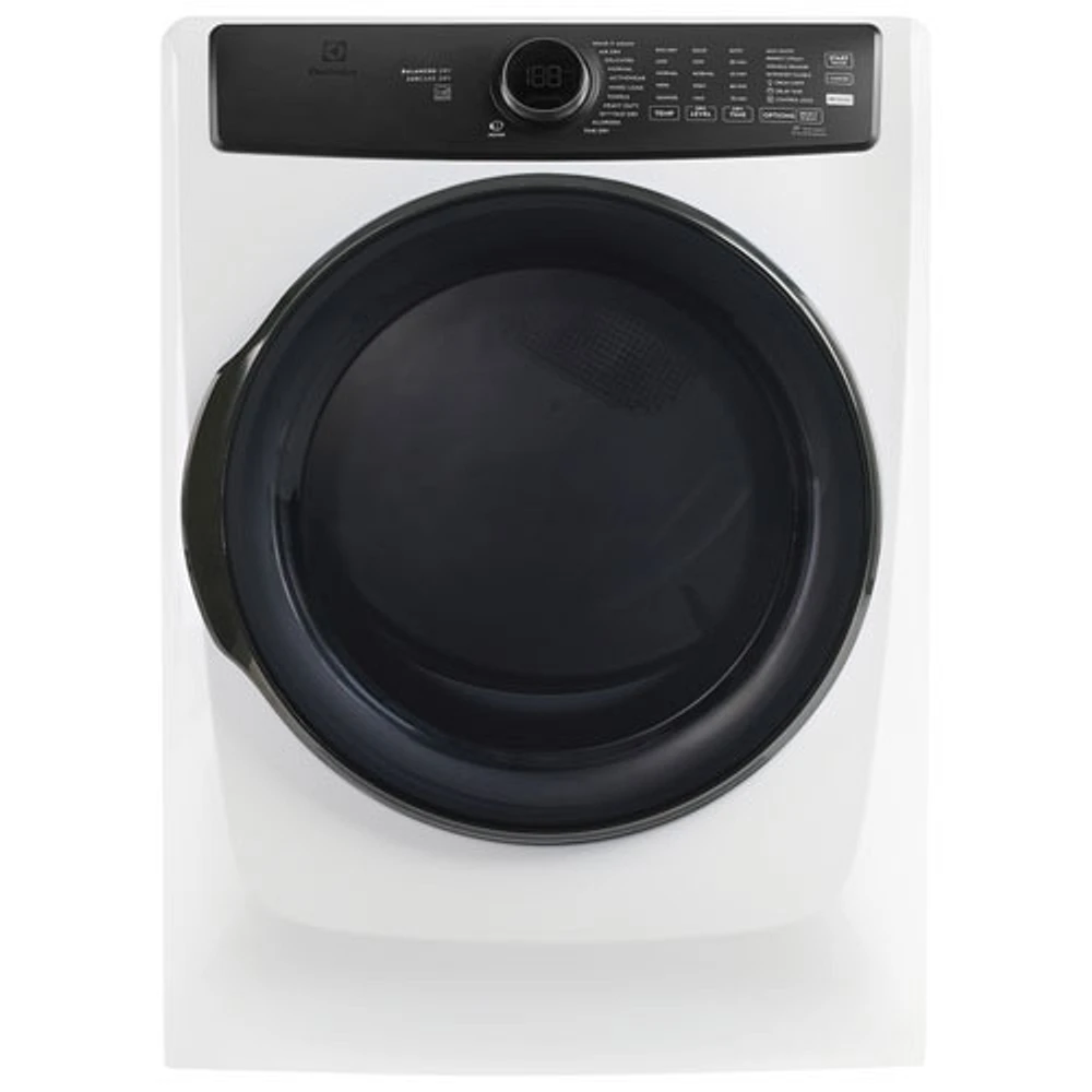 Electrolux 8.0 Cu. Ft. Electric Steam Dryer (ELFE773CAW) - White