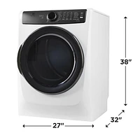 Electrolux 8.0 Cu. Ft. Electric Steam Dryer (ELFE773CAW) - White