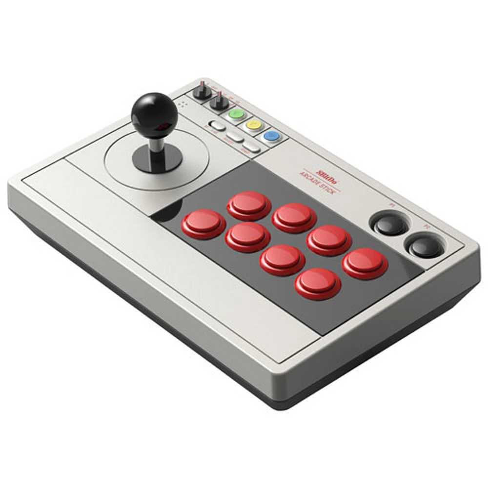 8BitDo Arcade Stick for Switch/Windows - Grey