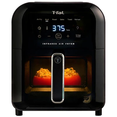 T-Fal Infra-heat Infrared 7-in-1 Air Fryer - 6L/6.3Qt - Graphite