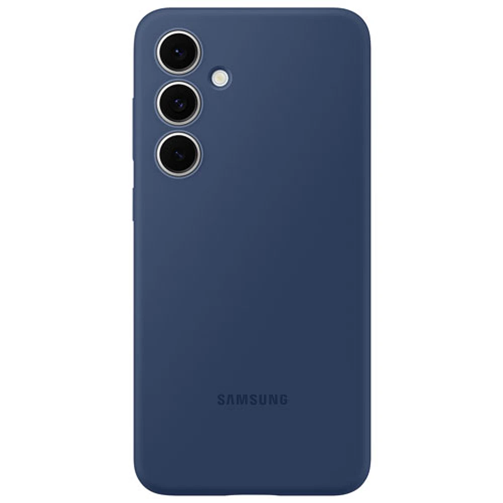 Étui souple ajusté en silicone de Samsung pour Galaxy S24 FE - Bleu