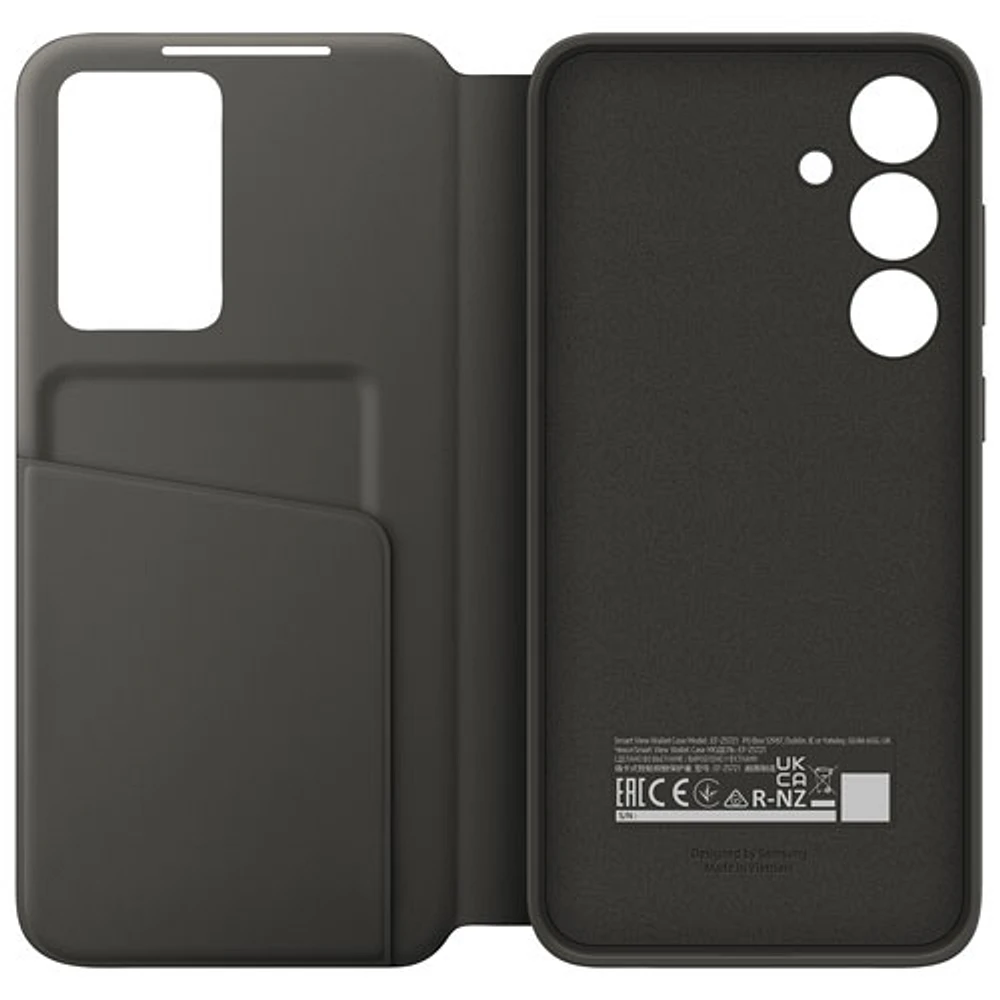 Samsung S-View Flip Cover Case for Galaxy S24 FE - Black