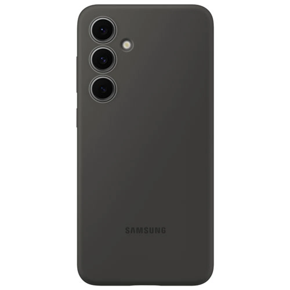 Samsung Silicone Fitted Soft Shell Case for Galaxy S24 FE - Black