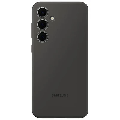 Samsung Silicone Fitted Soft Shell Case for Galaxy S24 FE - Black