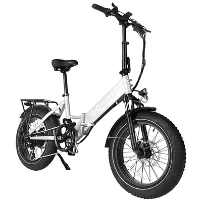 GoPowerBike GoCruiser Foldable Step-Through Electric Cruiser Bike (750W Motor /72km Range /32km/h Top Speed) - Grey