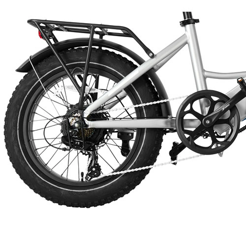 GoPowerBike GoCruiser Foldable Step-Through Electric Cruiser Bike (750W Motor /72km Range /32km/h Top Speed) - Grey