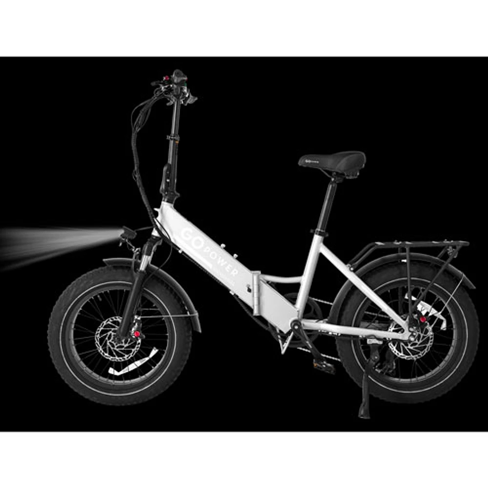 GoPowerBike GoCruiser Foldable Step-Through Electric Cruiser Bike (750W Motor /72km Range /32km/h Top Speed) - Grey