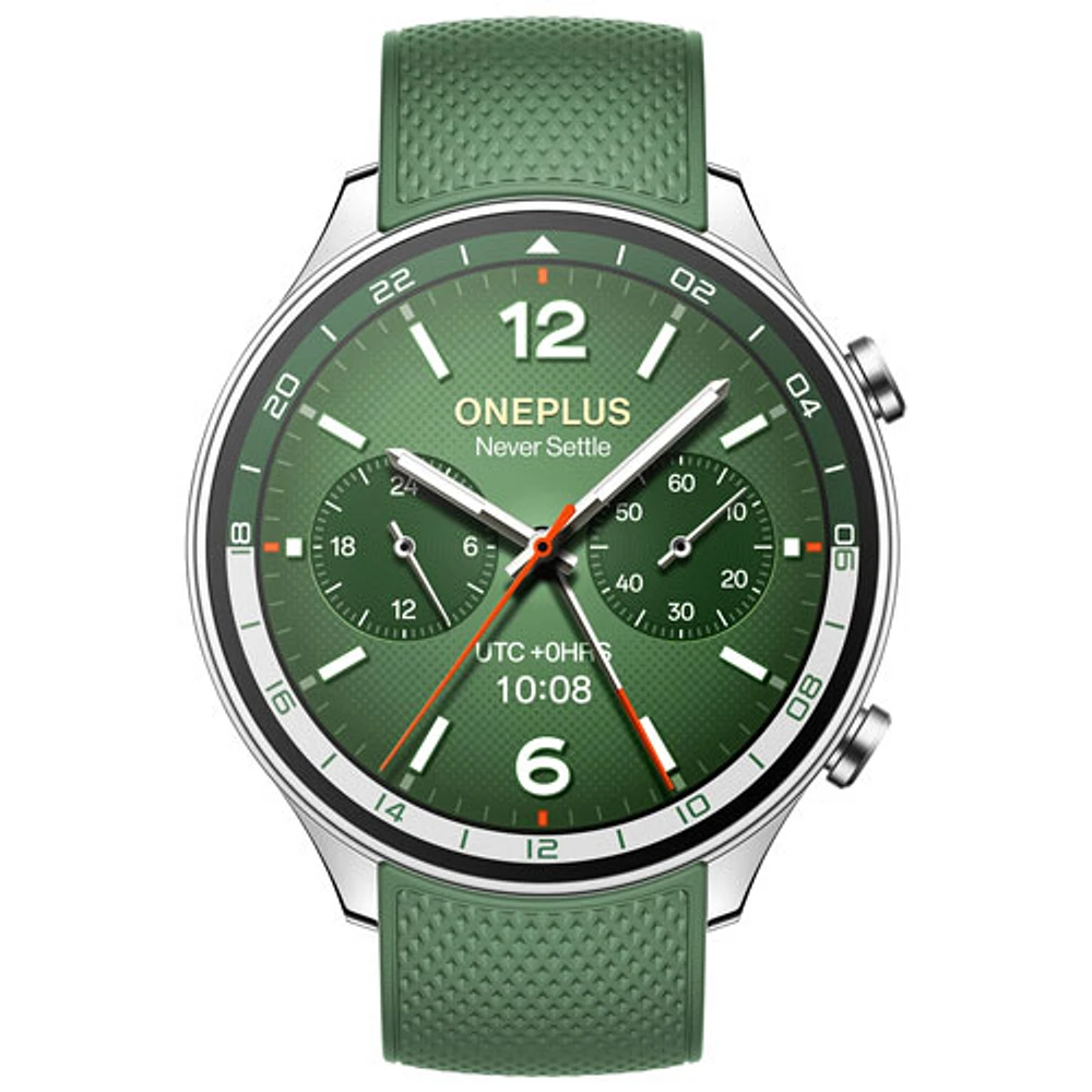 Montre intelligente sport GPS de 47 mm OnePlus 2R - Vert forêt - Partenaire de détail exclusif