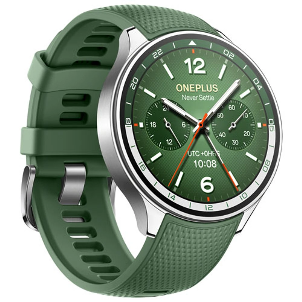 Montre intelligente sport GPS de 47 mm OnePlus 2R - Vert forêt - Partenaire de détail exclusif