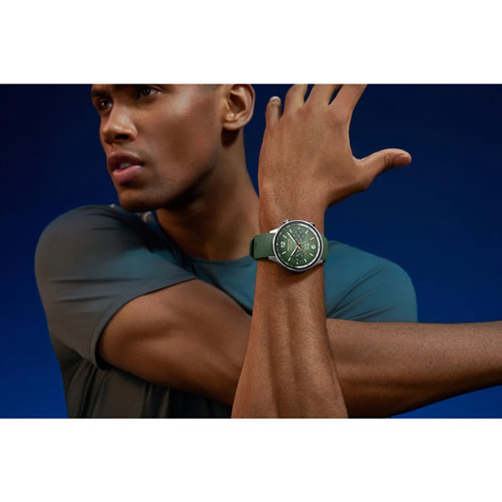 Montre intelligente sport GPS de 47 mm OnePlus 2R - Vert forêt - Partenaire de détail exclusif