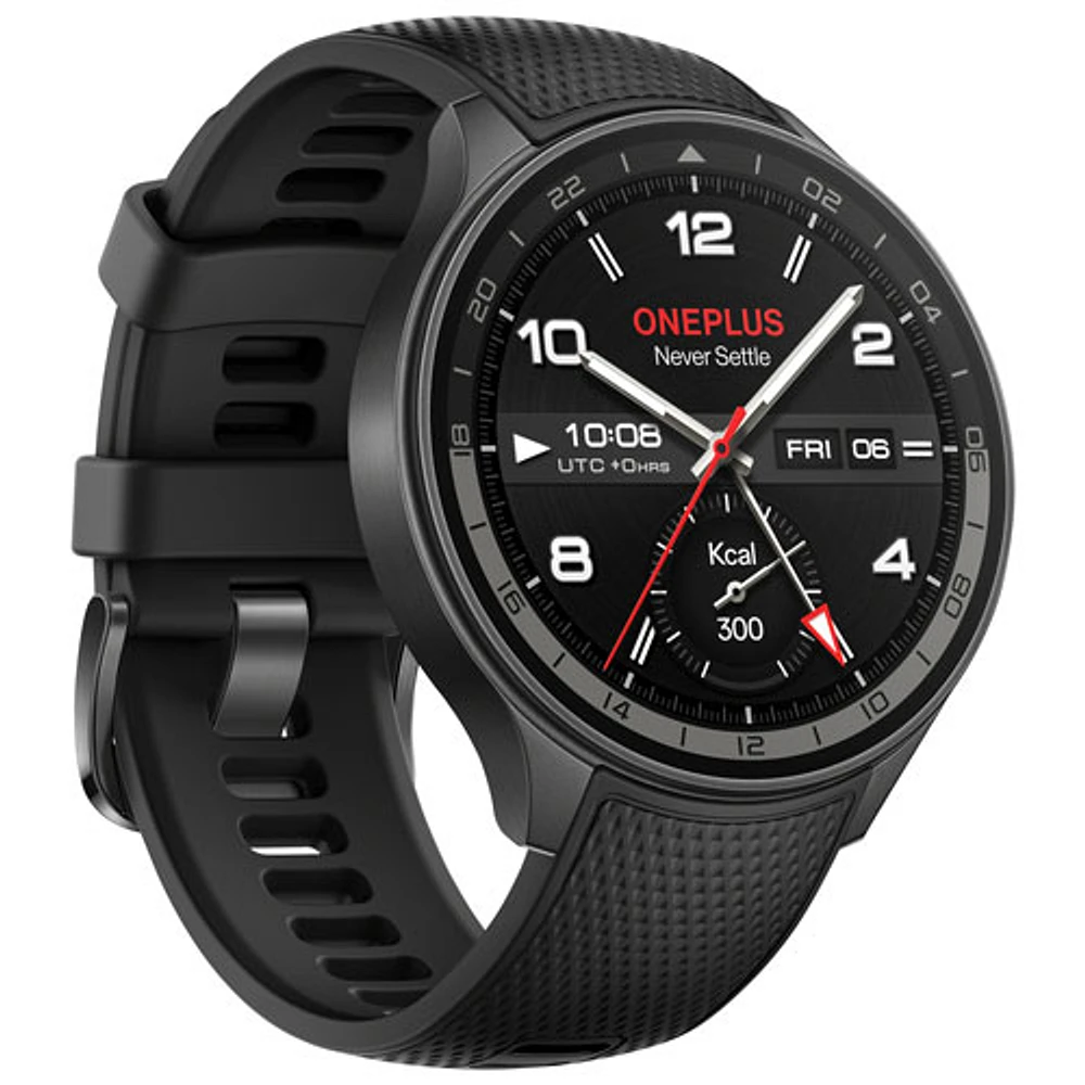 OnePlus 2R 47mm GPS Sport Smartwatch - Gunmetal Black - Exclusive Retail Partner