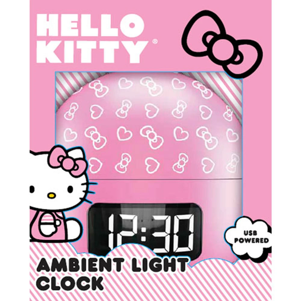 Hello Kitty Ambient Light Alarm Clock (HKCLKPROJ01) - Pink