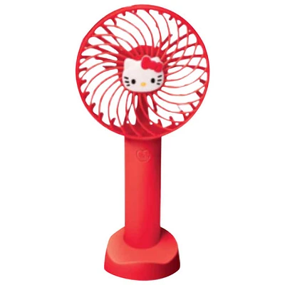 Hello Kitty Handheld Fan with Tabletop Stand (HKFAN100RD)