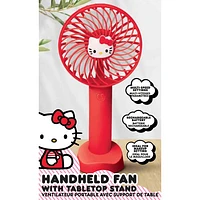 Hello Kitty Handheld Fan with Tabletop Stand (HKFAN100RD)