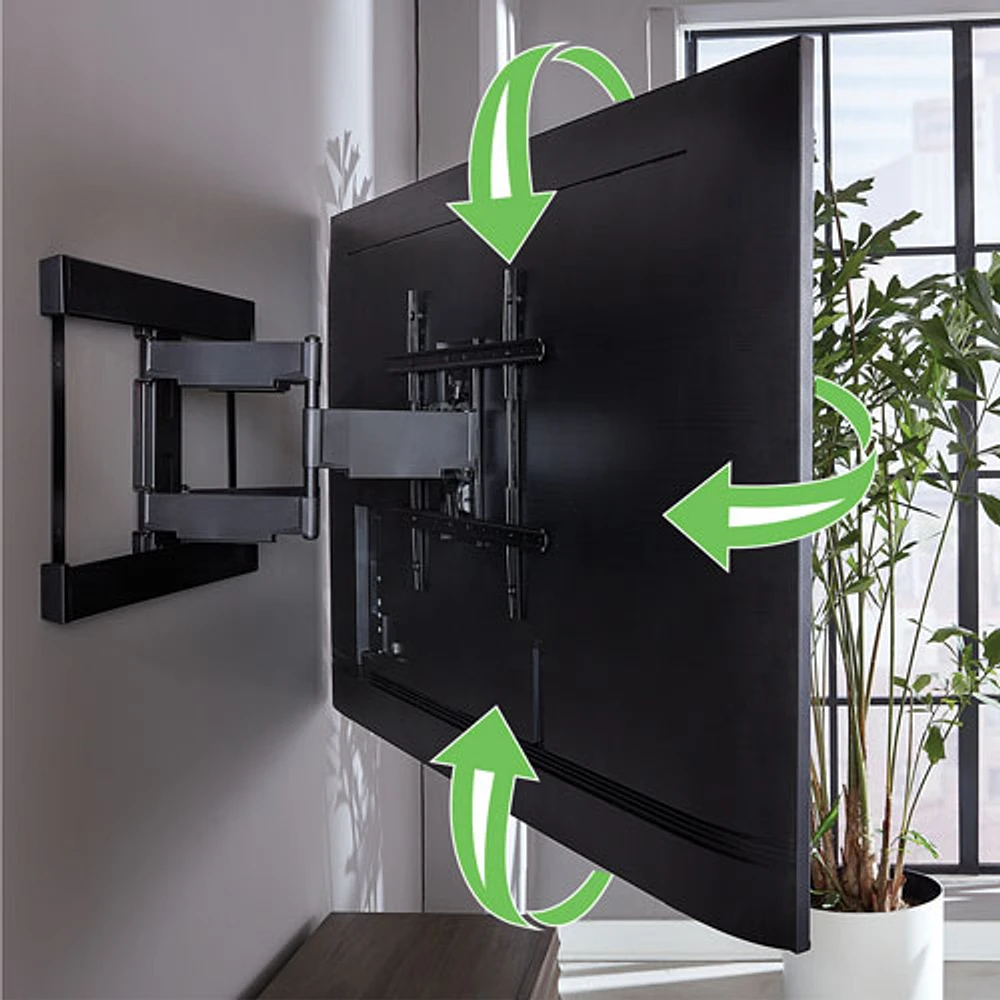 Support mural articulé Super Slim de SANUS pour téléviseur de 40 à 90 po