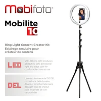 Mobifoto Mobilite 10" LED Ring Light (MOBIRL10)