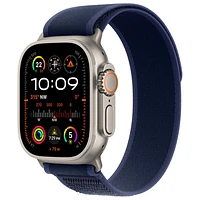 TELUS Apple Watch Ultra 2 (GPS + Cellular) 49mm Natural Titanium Case with Blue Trail Loop -/M- Monthly Financing