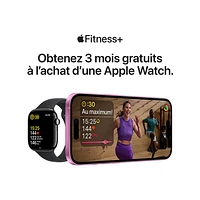 TELUS Apple Watch Series 10 (GPS + Cellular) 42mm Natural Titanium Case w/Stone Grey Sport Band -/M- Monthly Financing