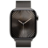 TELUS Apple Watch Series 10 (GPS + Cellular) 46mm Slate Titanium Case w/Slate Milanese Loop -S/M- Monthly Financing