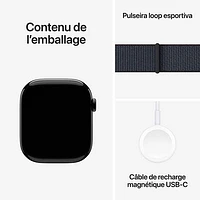 Rogers Apple Watch Series 10 (GPS + Cellular) 46mm Jet Black Aluminum Case with Ink Sport Loop - Monthly Financing