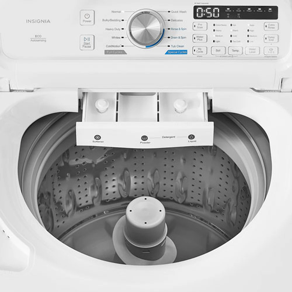 Laveuse à chargement par le haut 4,7 pi³ haute efficacité d'Insignia (NS-WMT41WA5) - Blanc - Exclusivité Best Buy