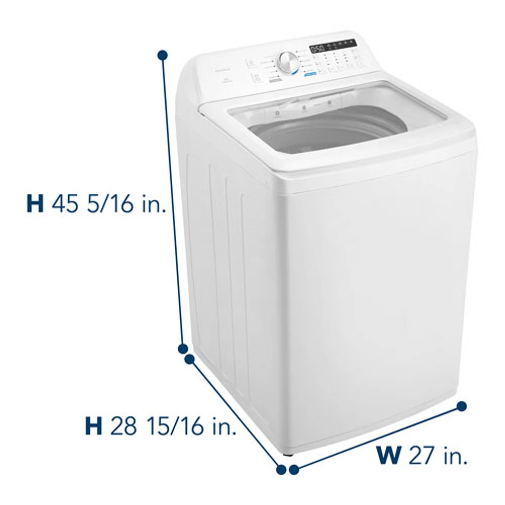 Laveuse à chargement par le haut 4,7 pi³ haute efficacité d'Insignia (NS-WMT41WA5) - Blanc - Exclusivité Best Buy