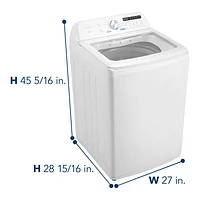 Laveuse à chargement par le haut 4,7 pi³ haute efficacité d'Insignia (NS-WMT41WA5) - Blanc - Exclusivité Best Buy