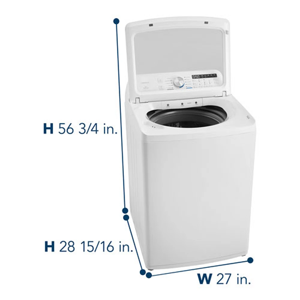 Laveuse à chargement par le haut 4,7 pi³ haute efficacité d'Insignia (NS-WMT41WA5) - Blanc - Exclusivité Best Buy