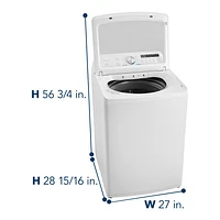 Laveuse à chargement par le haut 4,7 pi³ haute efficacité d'Insignia (NS-WMT41WA5) - Blanc - Exclusivité Best Buy